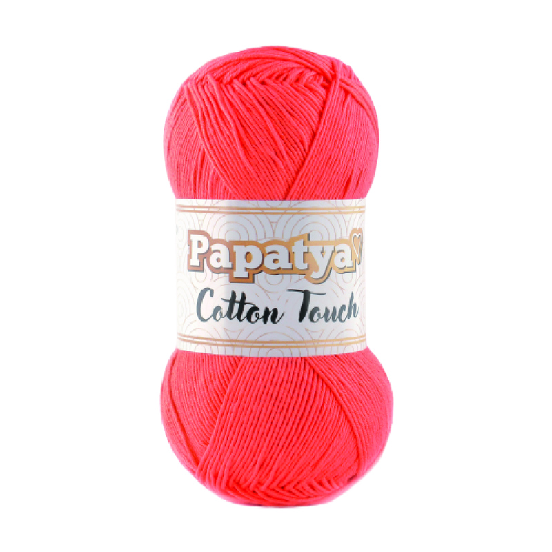 Lana Cotton Touch Col 0970 Naranja Paquete X 10 ovillos X 50Gramos Lana Cotton Touch Col 0970 Naranja Paquete X 10 ovillos X 50Gramos