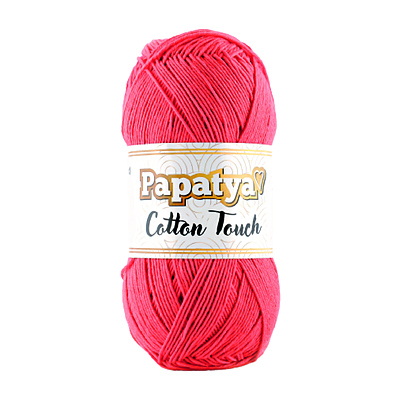 Lana Cotton Touch Col 1080 Coral Paquete X 10 ovillos X 50Gramos