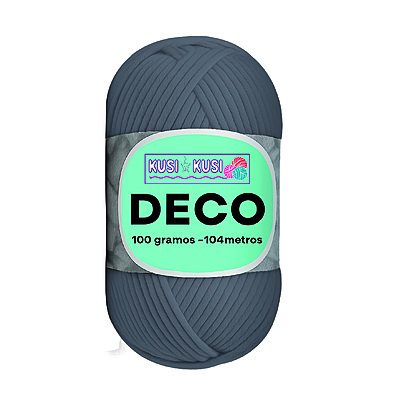 Lana Algodon Deco Col20 Gris Oscuro Paquete X 5 Ovillos X 100 Gramos
