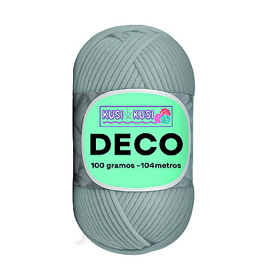 Lana Algodon Deco Col19 Gris  Paquete X 5 Ovillos X 100 Gramos