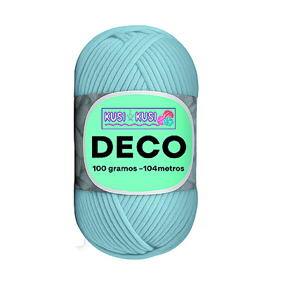 Lana Algodon Deco Col13 Celeste  Paquete X 5 Ovillos X 100 Gramos