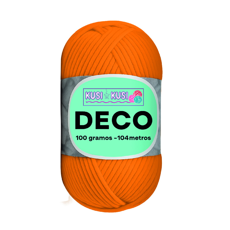 Lana Algodon Deco Col08 Naranja  Paquete X 5 Ovillos X 100 Gramos Lana Algodon Deco Col08 Naranja  Paquete X 5 Ovillos X 100 Gramos