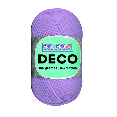 Lana Algodon Deco Col05 Lila  Paquete X 5 Ovillos X 100 Gramos