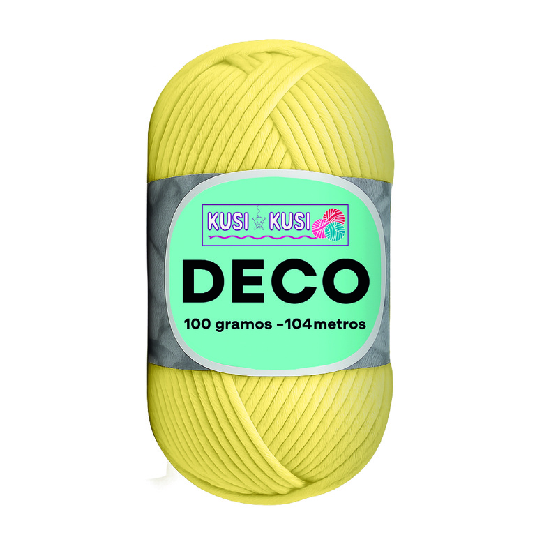 Lana Algodon Deco Col04 Amarillo  Paquete X 5 Ovillos X 100 Gramos Lana Algodon Deco Col04 Amarillo  Paquete X 5 Ovillos X 100 Gramos