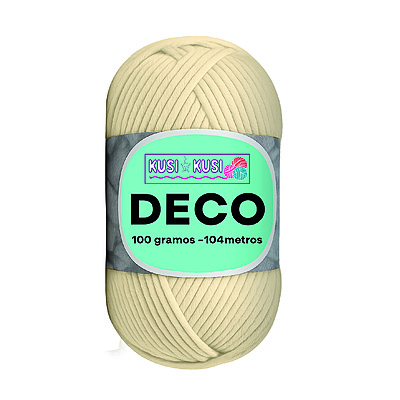 Lana Algodon Deco Col03 Beige  Paquete X 5 Ovillos X 100 Gramos