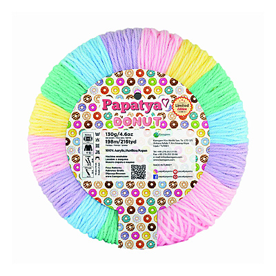 Lana Donut Col 101  Paquete X 4 Ovillos X 130 Gramos