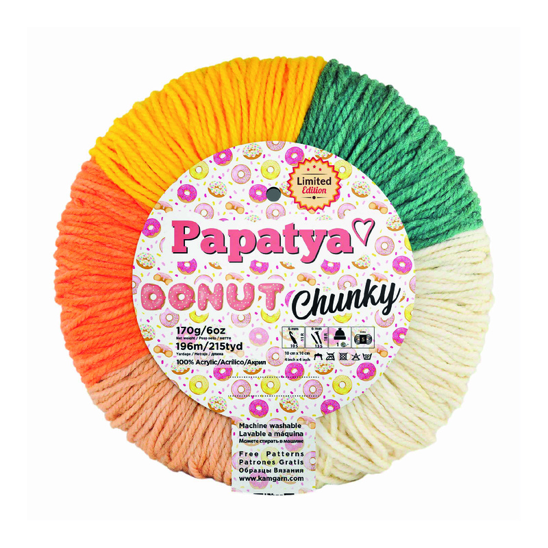 Lana Donut Chunki Col 009 Paquete X 3 Ovillos X 170 Gramos Lana Donut Chunki Col 009 Paquete X 3 Ovillos X 170 Gramos