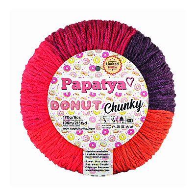 Lana Donut Chunki Col 007  Paquete X 3 Ovillos X 170 Gramos