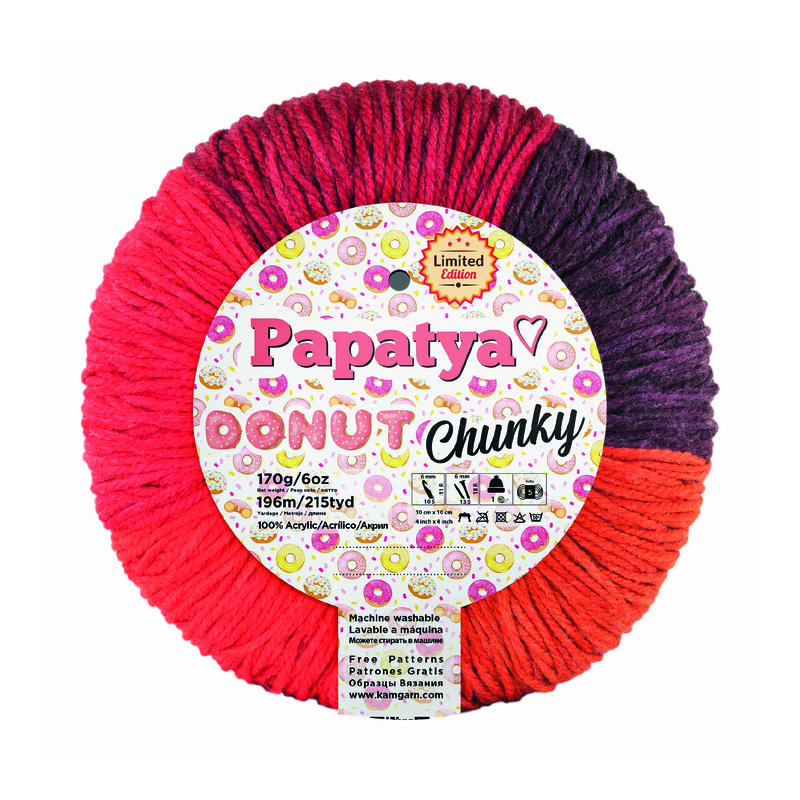 Lana Donut Chunki Col 007 Paquete X 3 Ovillos X 170 Gramos Lana Donut Chunki Col 007 Paquete X 3 Ovillos X 170 Gramos