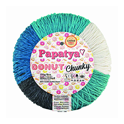 Lana Donut Chunki Col 003  Paquete X 3 Ovillos X 170 Gramos