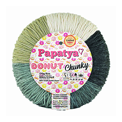 Lana Donut Chunki Col 001  Paquete X 3 Ovillos X 170 Gramos