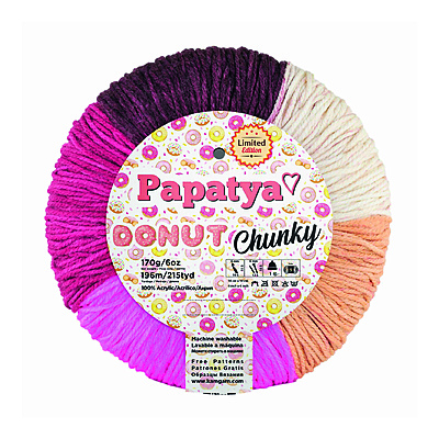 Lana Donut Chunki Col 008  Paquete X 3 Ovillos X 170 Gramos