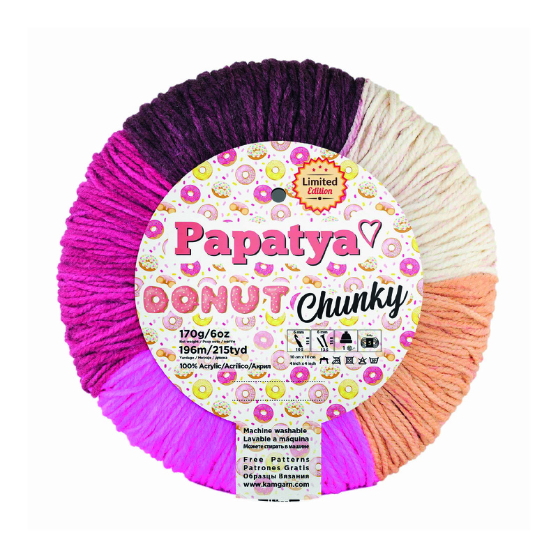 Lana Donut Chunki Col 008 Paquete X 3 Ovillos X 170 Gramos Lana Donut Chunki Col 008 Paquete X 3 Ovillos X 170 Gramos