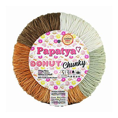Lana Donut Chunki Col 002  Paquete X 3 Ovillos X 170 Gramos