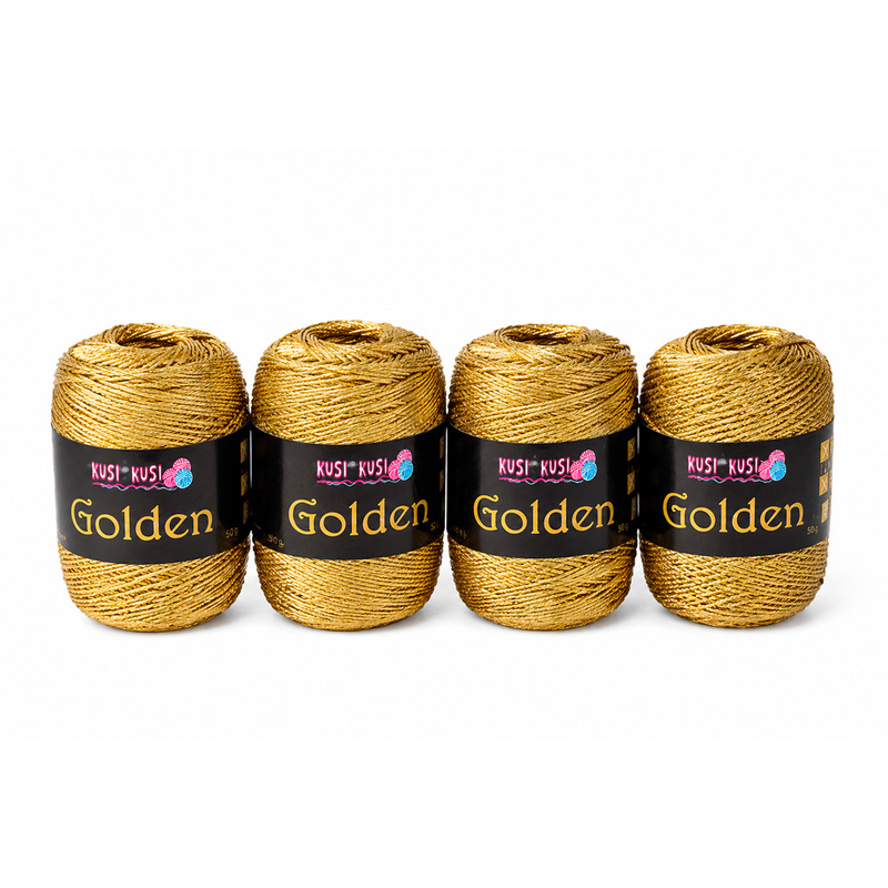 Lana Golden Dorada  Paquete X 4 ovillos X 50 Gramos