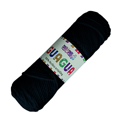 Lana Guagua Color 1274 Negra Paquete X 5 Ovillos X 100 Gramos