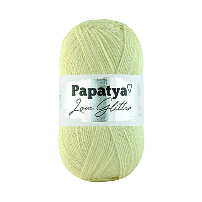 Lana Acrílica Love Glitter 01930 Paquete X 5 ovillos X 100 gramos