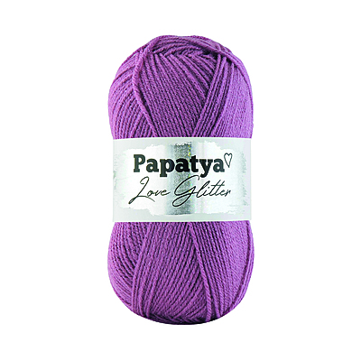 Lana Acrílica Love Glitter 03570 Paquete X 5 ovillos X 100 gramos