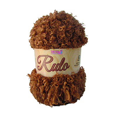 Lana Rulo Color 406 Café Oscuro Paquete x 5 Ovillos x 100 Gramos