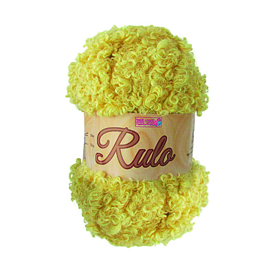 Lana Rulo Color 403 Amarillo Paquete x 5 Ovillos x 100 Gramos