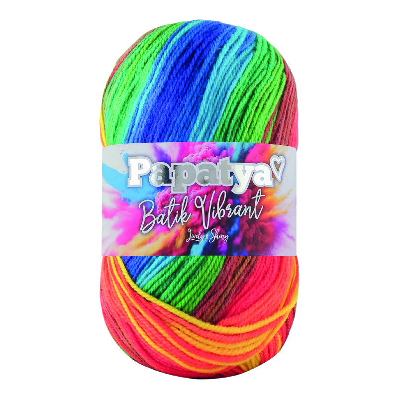 Lana Batik Vibrant Col 05 Paquete X 5 Ovillos X 100Gramos Lana Batik Vibrant Col 05 Paquete X 5 Ovillos X 100Gramos