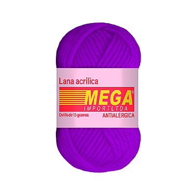 Lana Escolar Mega Uva 28 Paquete X 10 Ovillos X 15Gramos