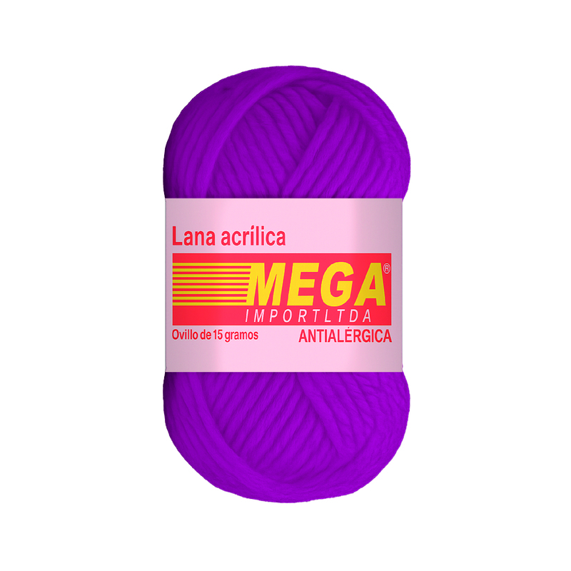 Lana Escolar Mega Uva 28 Paquete X 10 Ovillos X 15Gramos