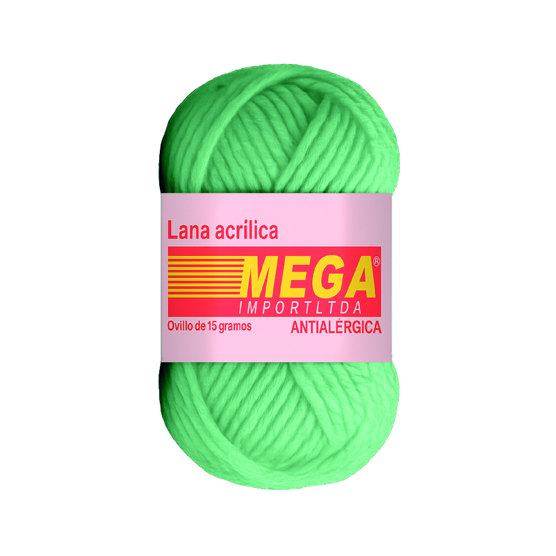 Lana Escolar Mega Verde Menta 39 Paquete X 10 Ovillos X 15Gramos