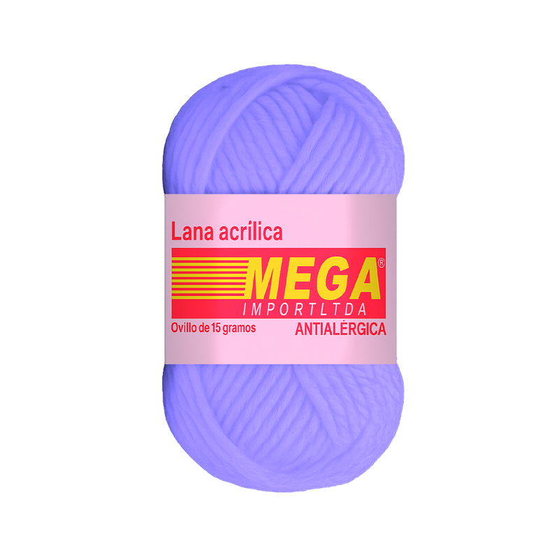 Lana Escolar Mega Lila 87 Paquete X 10 Ovillos X 15Gramos