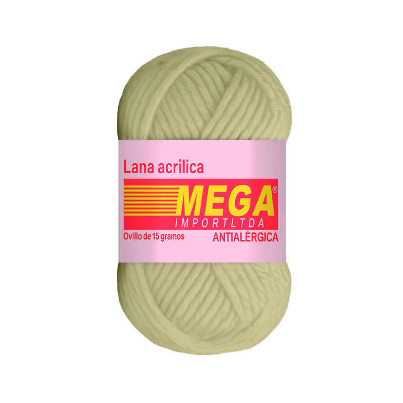 Lana Escolar Mega Beige 88 Paquete X 10 Ovillos X 15Gramos
