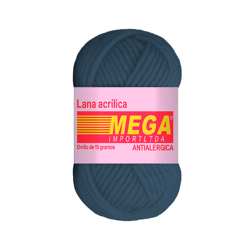 Lana Escolar Mega Gris Oscuro 90 Paquete X 10 Ovillos X 15Gramos