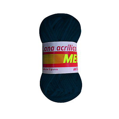 Lana Escolar Mega 02 Azul Oscuro Paquete X 10 Ovillos X 15 Gramos