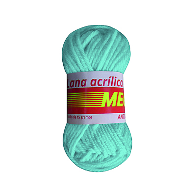 Lana Escolar Mega 47 Azul Claro Paquete X 10 Ovillos X 15 Gramos