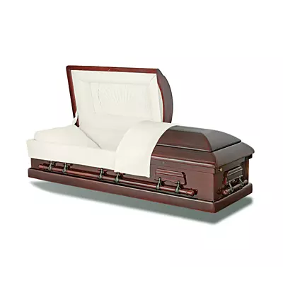 Lancaster Mahogany Casket