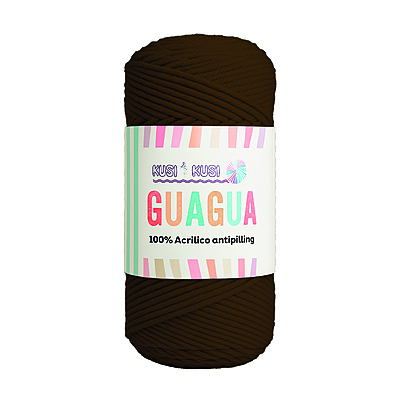 Lana Guagua Color 1058 Cafe Oscuro Paquete X 5 Ovillos X 100 Gramos
