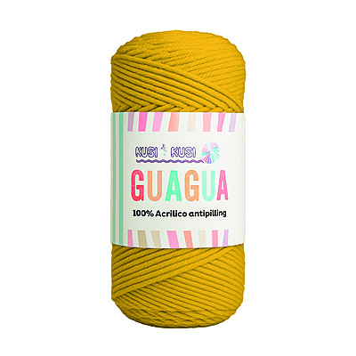 Lana Guagua Color 1251 Amarillo Paquete X 5 Ovillos X 100 Gramos