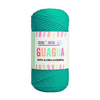 Lana Guagua Color 1296 Azul Indigo Paquete X 5 Ovillos X 100 Gramos