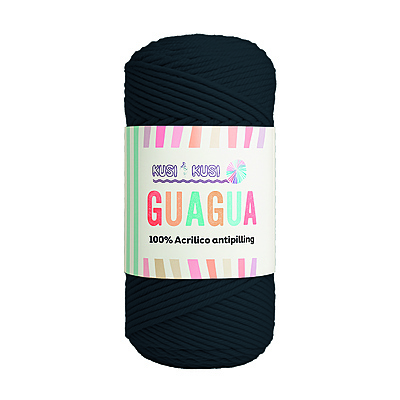 Lana Guagua Color 1274 Negra Paquete X 5 Ovillos X 100 Gramos