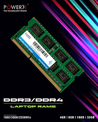 Power X laptop ram 4gb ddr3 1600 mhz