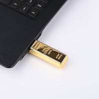 Large Gold Bar Metal Pendrive