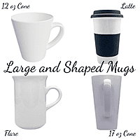 Large and Shaped Mugs