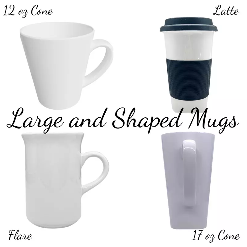 Large and Shaped Mugs