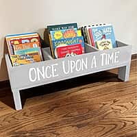 Large Wooden Children's Bookcase 85cm Assortment (Available In White & Grey)