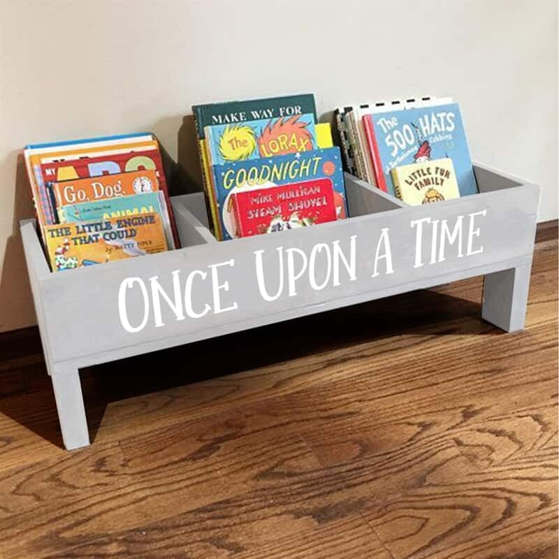 Large Wooden Children's Bookcase 85cm Assortment (Available In White & Grey)