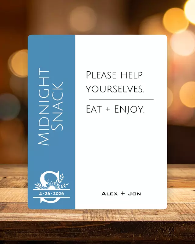 Knot Series Dining Easel Signs