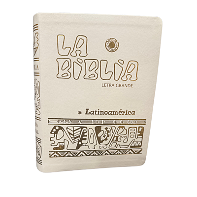 La Biblia Latinoamérica de Lujo Blanca, Letra Grande, Imitación piel