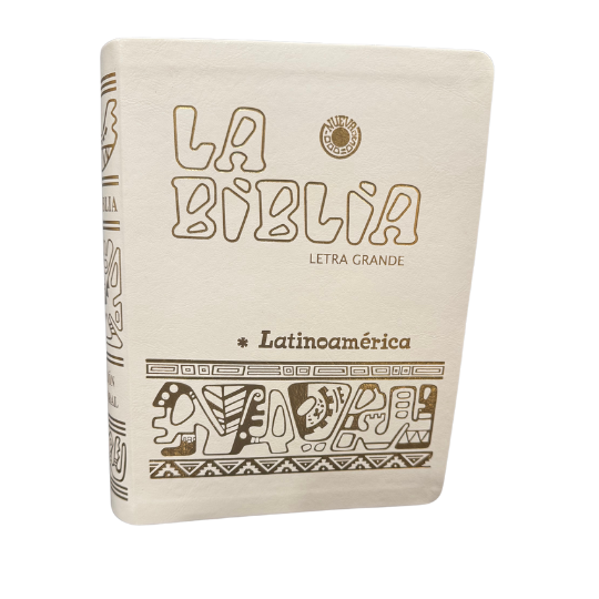 La Biblia Latinoamérica de Lujo Blanca, Letra Grande, Imitación piel