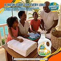 Laundry Liquid Detergent Lemon Caribbean Clean 2kgs. 1/6