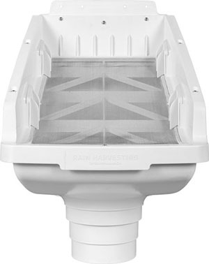 Leaf Eater Commercial Rain Head Downspout Filter, 6" Round