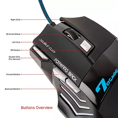 POWER X USB WIRED MOUSE MODEL- RAPIDWARE-U30